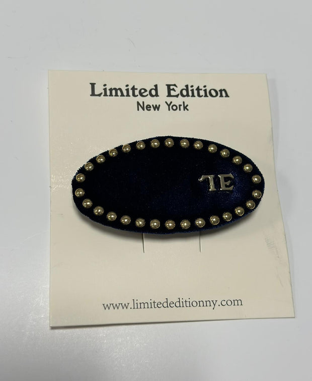 Embelleshed Pearl Clip-Navy